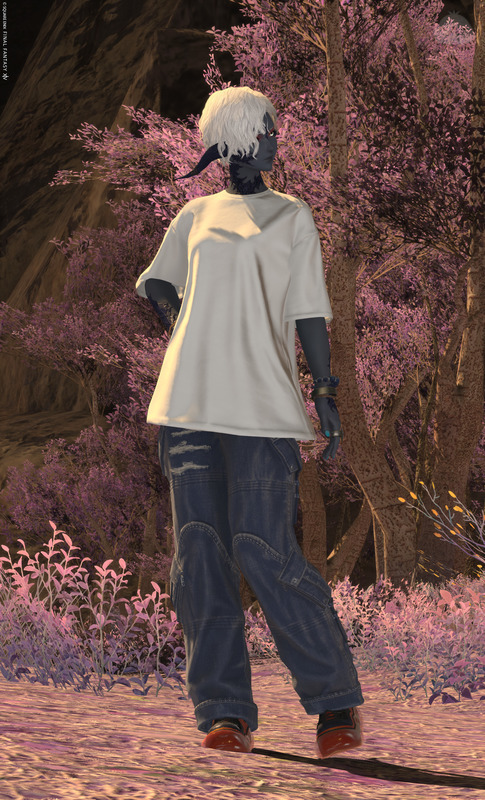 オーバーサイズシャツでゆる普段着